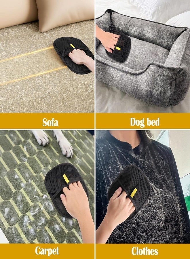 Veemok Pet Hair Removal Gloves - Reusable Electrostatic Cat & Dog Hair Remover Mitts | Upgraded Grooming & Cleaning Tool for Couch, Furniture, Carpet, Clothes & Car Seats - Image 3
